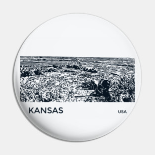 Kansas USA Pin