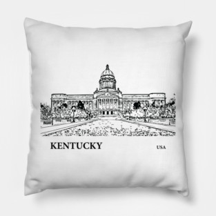 Kentucky State USA Pillow