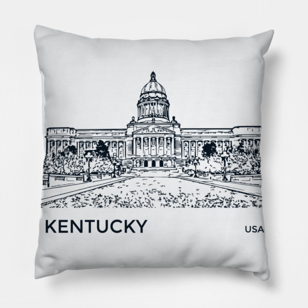 Kentucky State USA Pillow by Lakeric