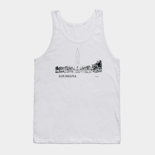 Louisiana State USA Tank Top