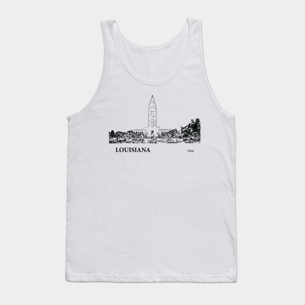Louisiana State USA Tank Top by Lakeric
