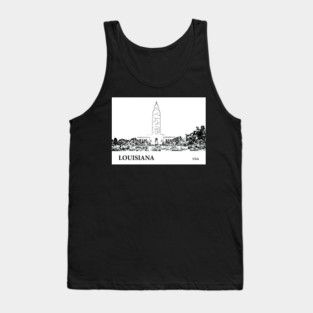Louisiana State USA Tank Top