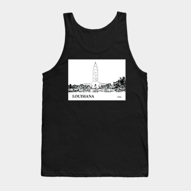Louisiana State USA Tank Top by Lakeric