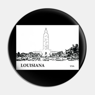 Louisiana State USA Pin