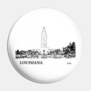 Louisiana State USA Pin