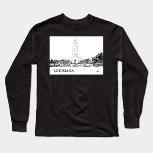 Louisiana State USA Long Sleeve T-Shirt