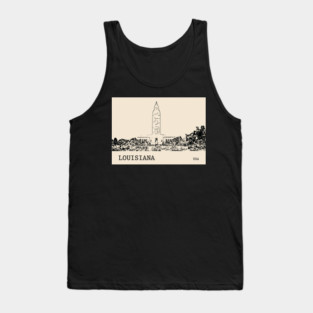 Louisiana State USA Tank Top