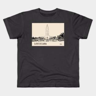 Louisiana State USA Kids T-Shirt