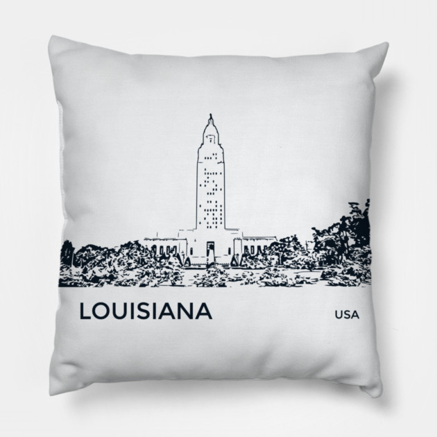 Louisiana State Pillow by Lakeric