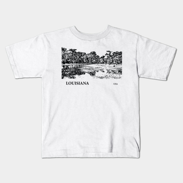 Louisiana USA Kids T-Shirt by Lakeric