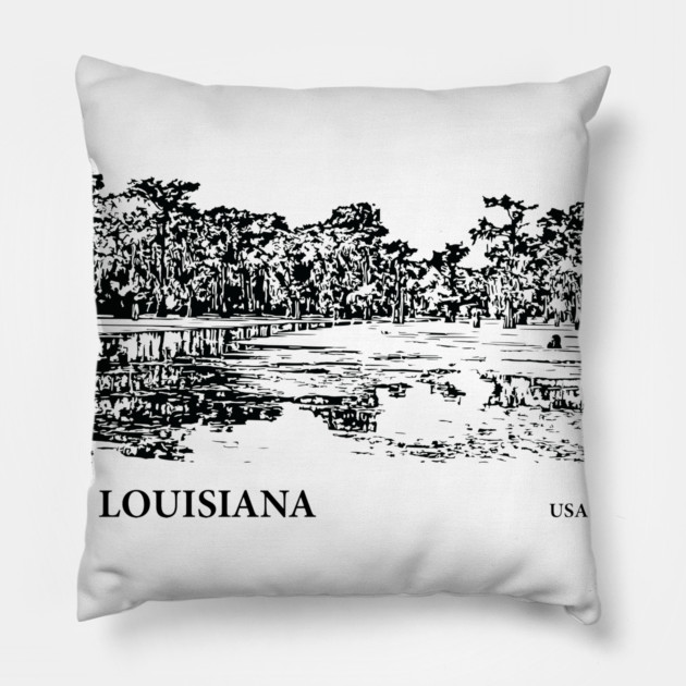 Louisiana USA Pillow by Lakeric