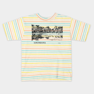 Louisiana USA Kids T-Shirt
