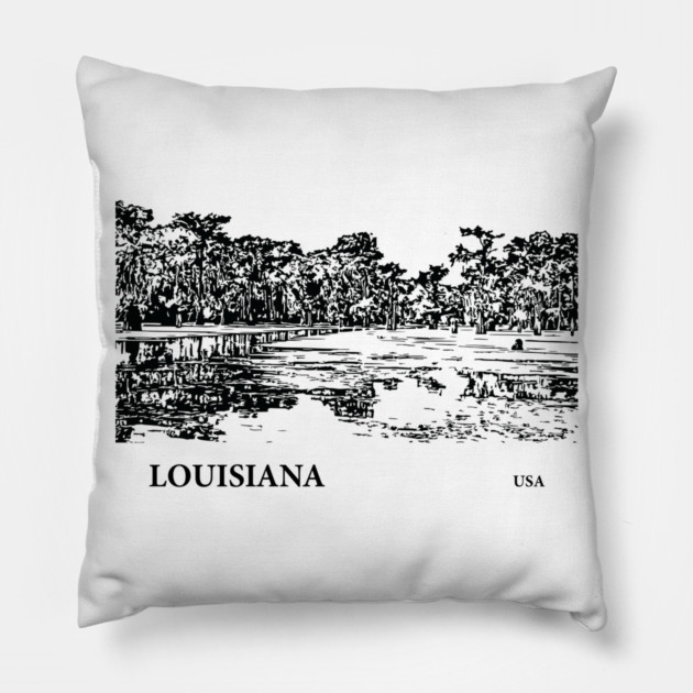 Louisiana USA Pillow by Lakeric