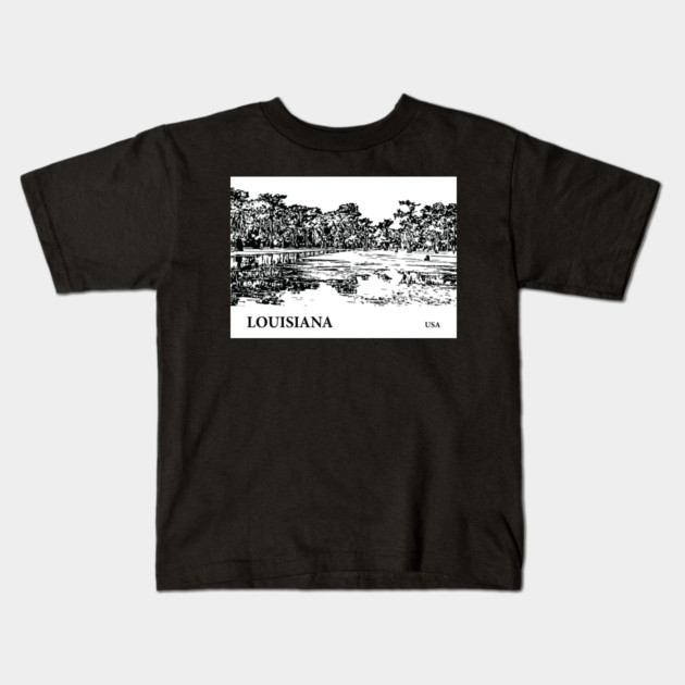 Louisiana USA Kids T-Shirt by Lakeric