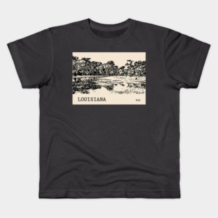 Louisiana USA Kids T-Shirt