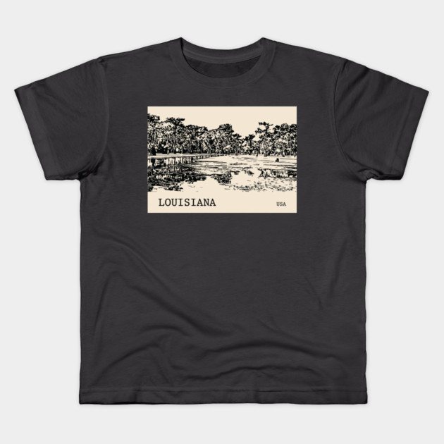 Louisiana USA Kids T-Shirt by Lakeric