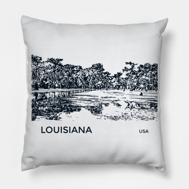 Louisiana USA Pillow by Lakeric