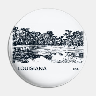 Louisiana USA Pin