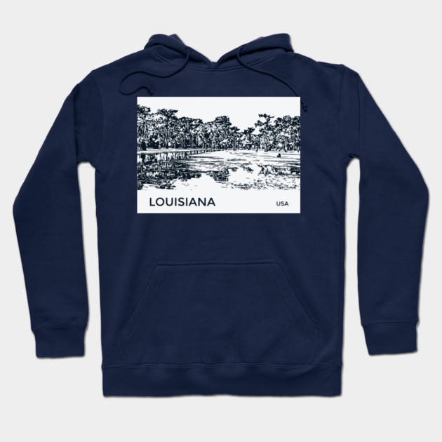 Louisiana USA Hoodie by Lakeric