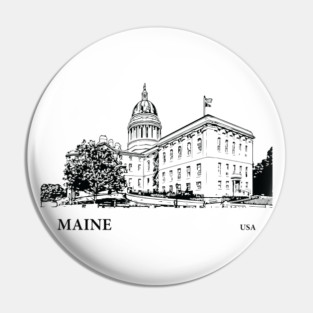 Maine State USA Pin