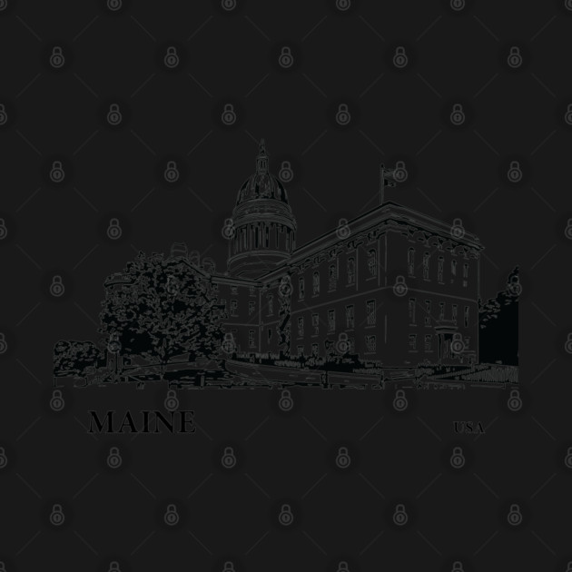 Maine State USA by Lakeric