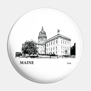 Maine State USA Pin