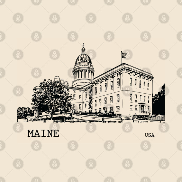 Maine State USA by Lakeric