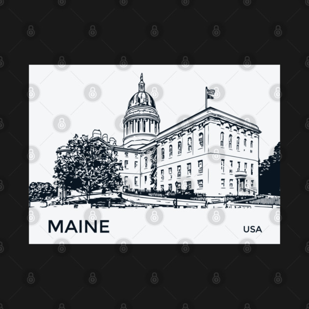 Maine State USA by Lakeric