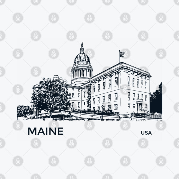 Maine State USA by Lakeric