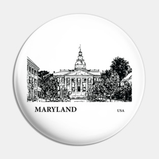 Maryland State USA Pin