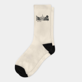 Maryland State USA Socks
