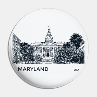 Maryland State USA Pin