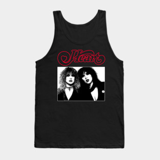 Heart Band ~~ Vintage 90s Retro Tank Top