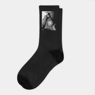 Michael Jordan <<>> Drawing Lines Artwork Socks
