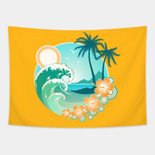Waves Tapestry