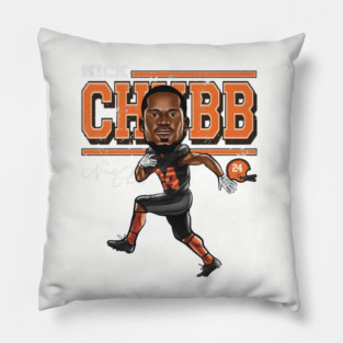 Nick Chubb Cleveland Cartoon Pillow