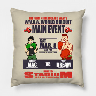 Punch Out!!! Fight Night Pillow