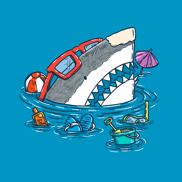 Beach Party Shark by nickv47