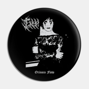 Enya Black Metaler Distressed Pin