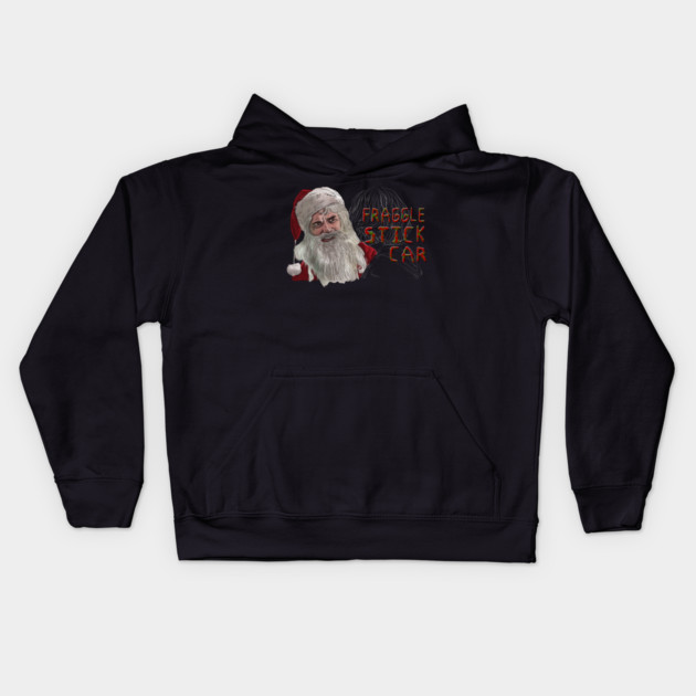 Bad Santa: Fraggle Stick Car Kids Hoodie by 51Deesigns