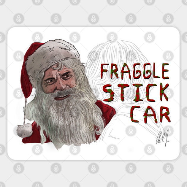Bad Santa: Fraggle Stick Car Sticker by 51Deesigns