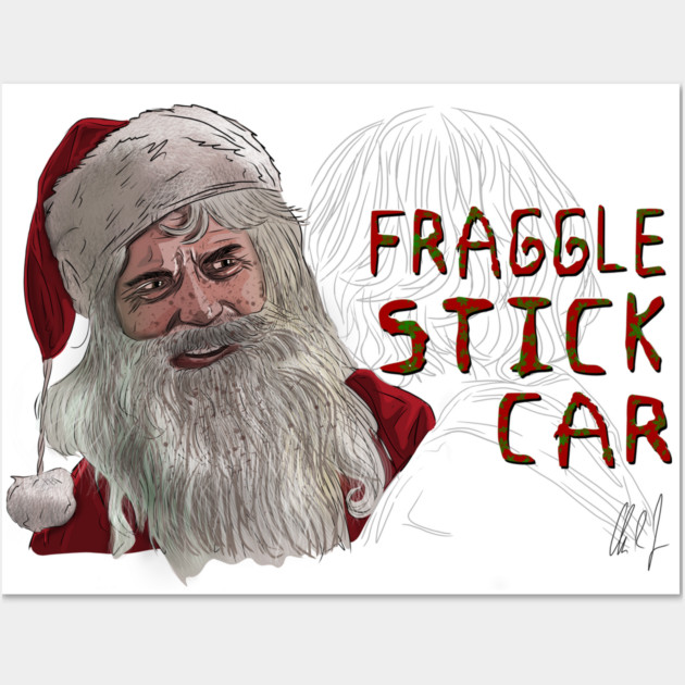Bad Santa: Fraggle Stick Car Wall Art by 51Deesigns