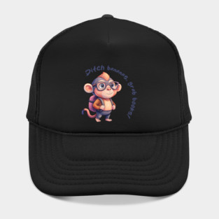 Ditch Bananas, grab books! Hat