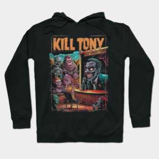 Kill Tony Live Comedy Podcast Evil Cartoon Design - Dark Humor Art Hoodie