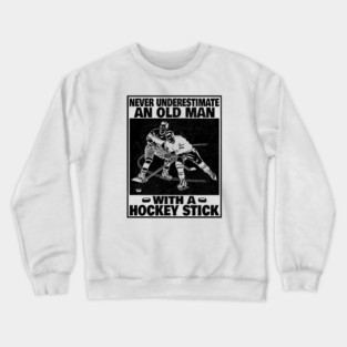 funny hockey Crewneck Sweatshirt