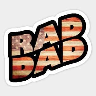 Rad Dad Us Flag Father's Day Magnet