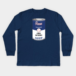 Texas Rangers Soup Can Kids Long Sleeve T-Shirt
