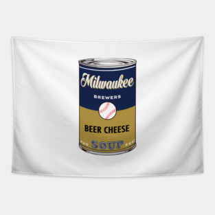 Milwaukee Brewers Soup Can Tapestry