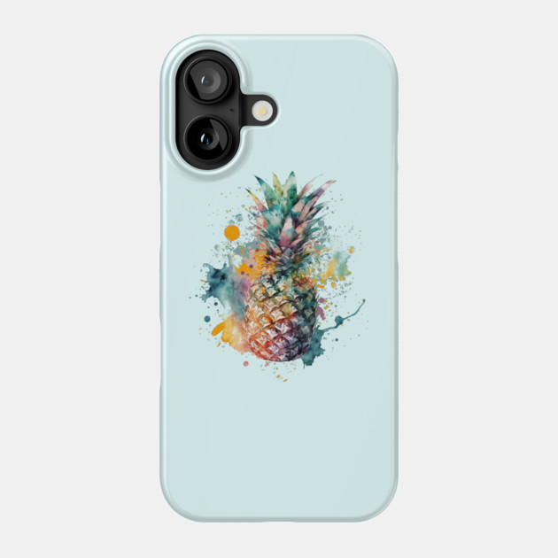 Watercolor Pineapple Phone Case by HolidayBug
