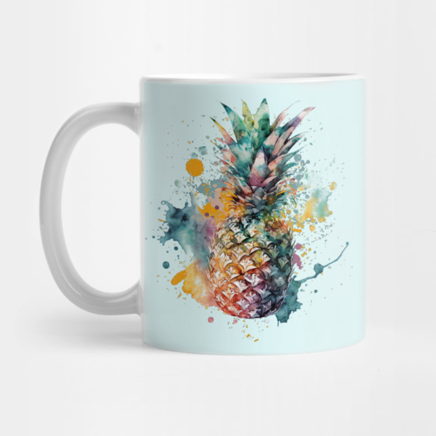 Watercolor Pineapple by HolidayBug